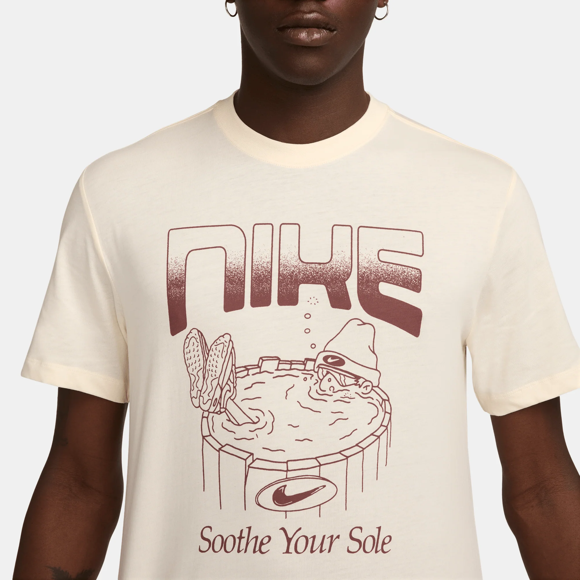 Nike Sportswear T-Shirt Pale Ivory - Image 3