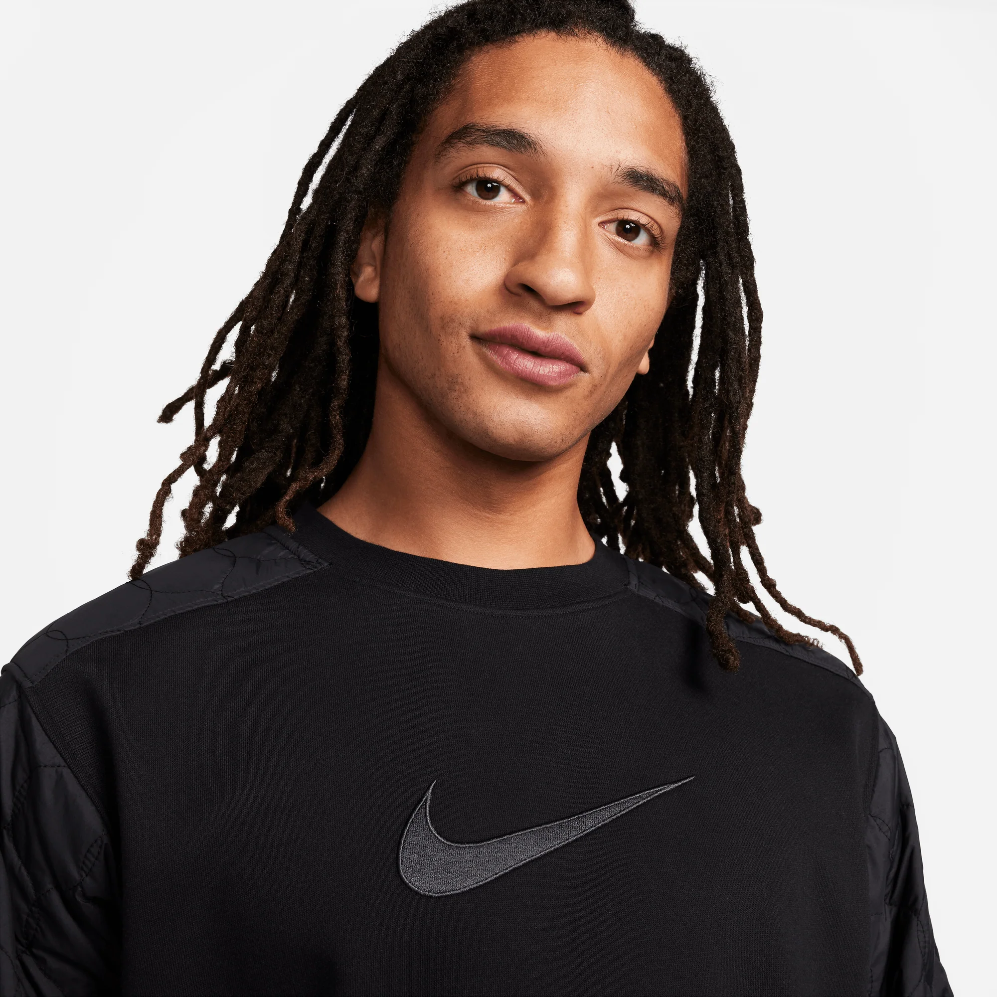 Nike Standard Issue Men's Basketball Crew-Neck Sweatshirt Black/Anthracite - Image 3