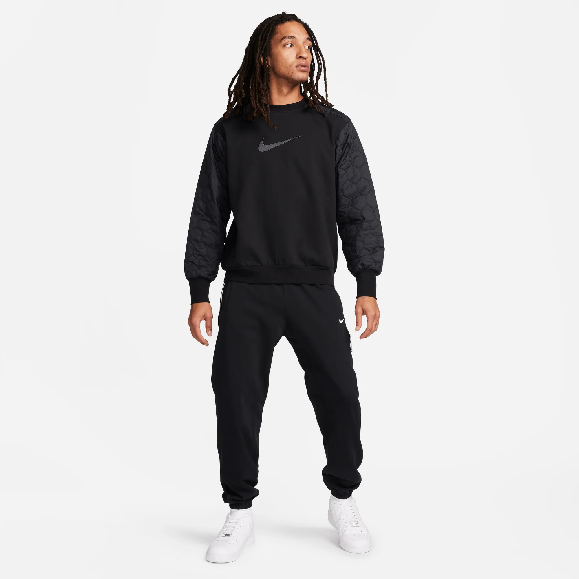 Nike Standard Issue Men's Basketball Crew-Neck Sweatshirt Black/Anthracite - Image 5