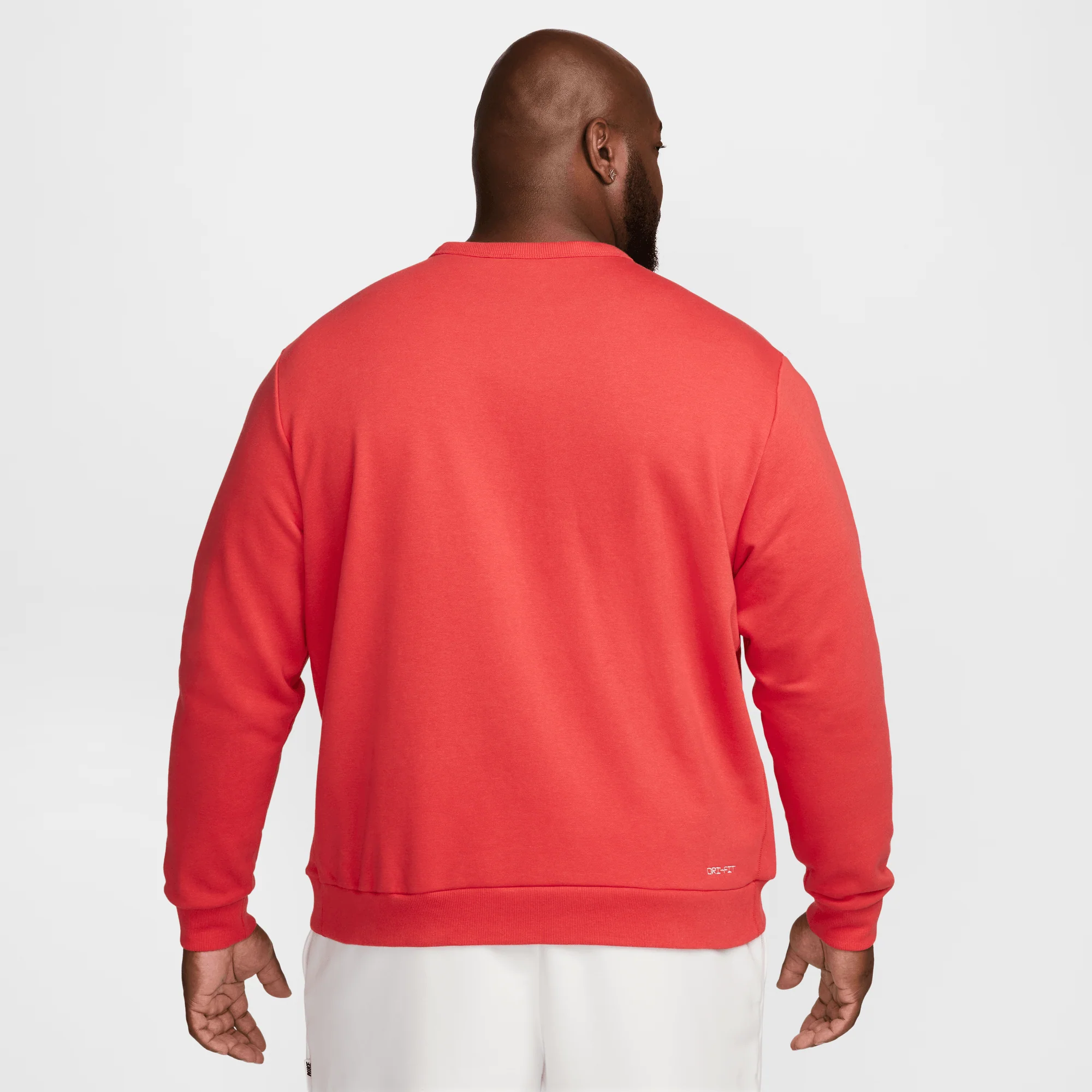 Nike Standard Issue Men's Dri-FIT Basketball Crew-Neck Sweatshirt University Red/Heather/Pale Ivory - Image 4