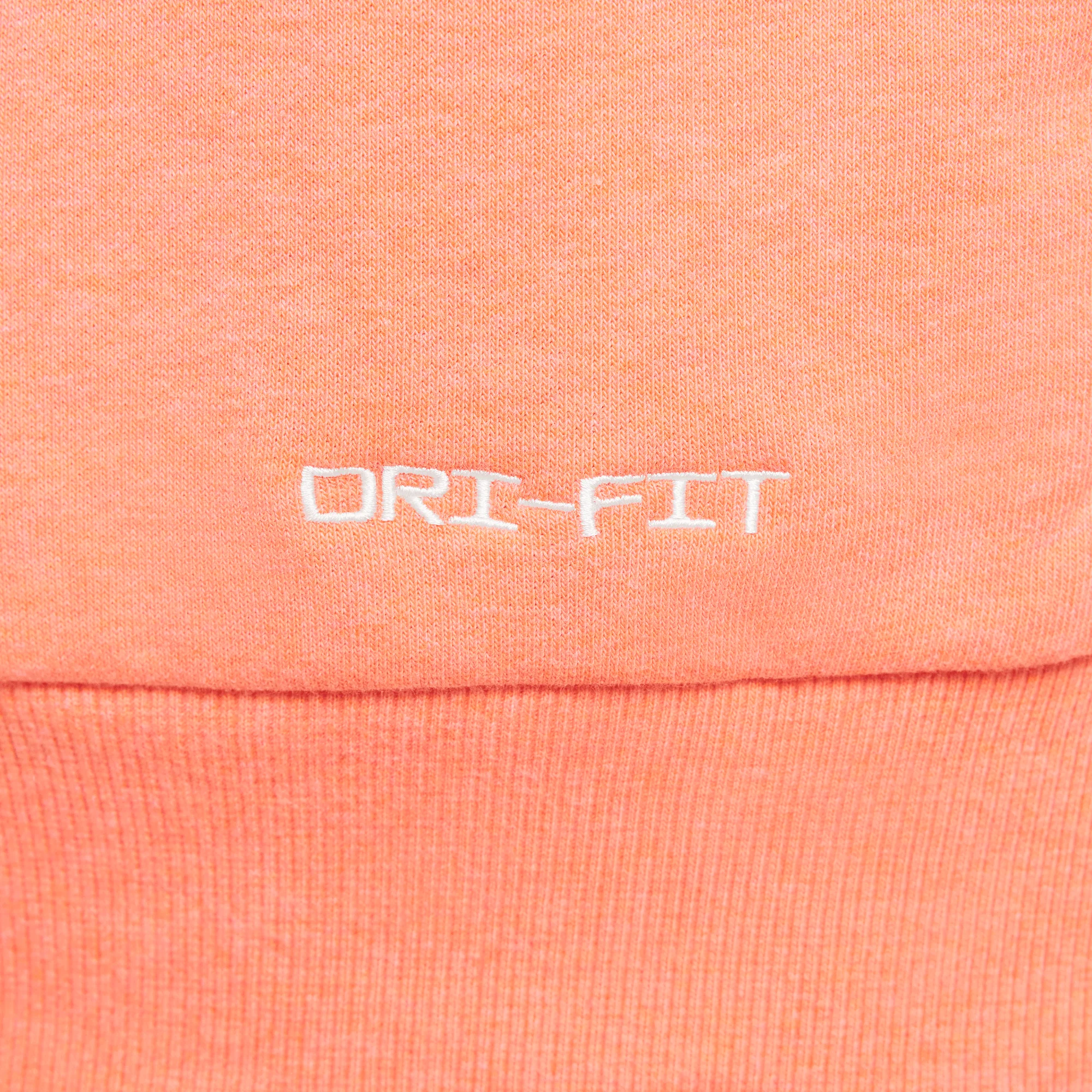 Nike Standard Issue Men's Dri-FIT Pullover Basketball Hoodie Light Wild Mango/Heather/Pale Ivory - Image 5