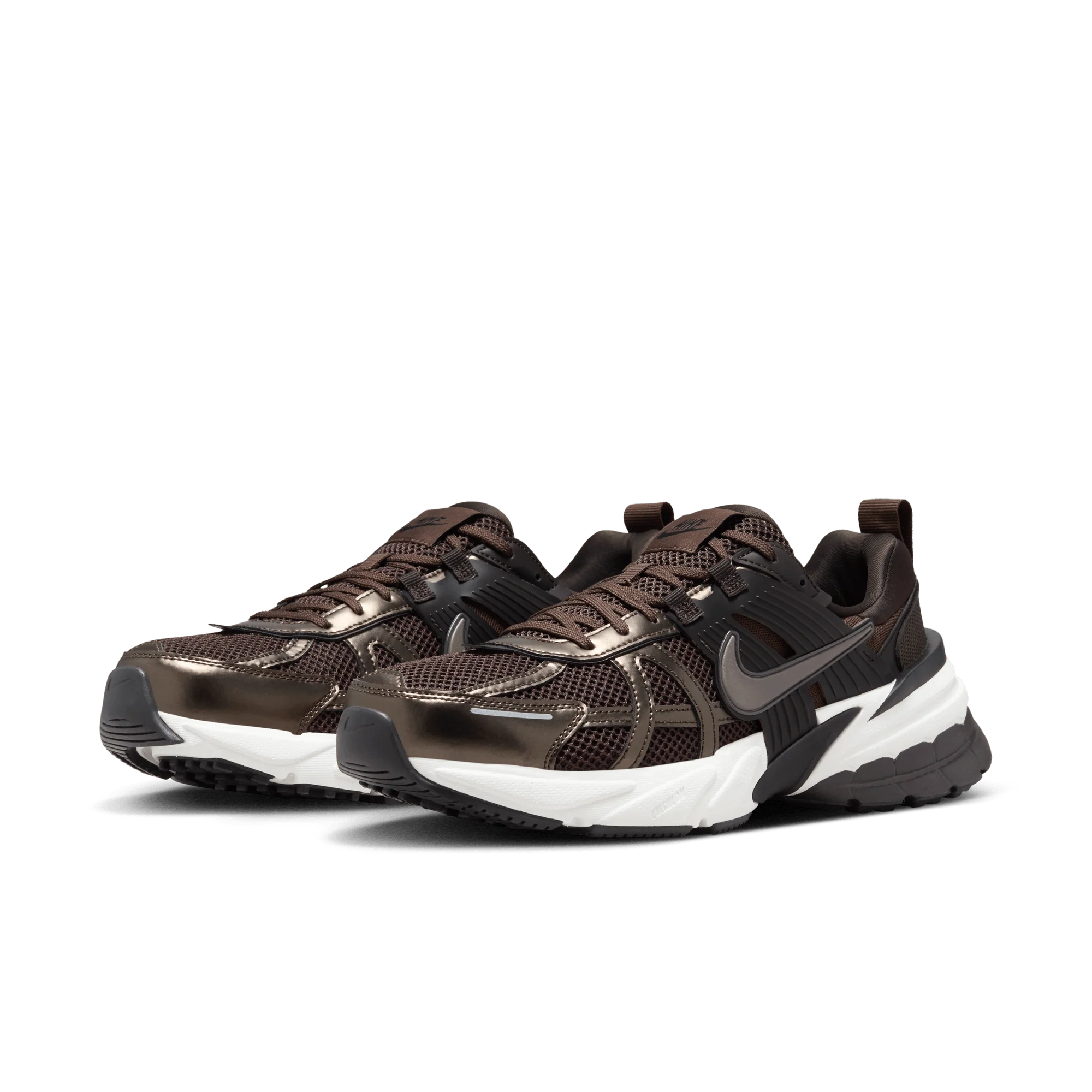 Nike V2K Run Velvet Brown White Black Baroque Brown - Image 2