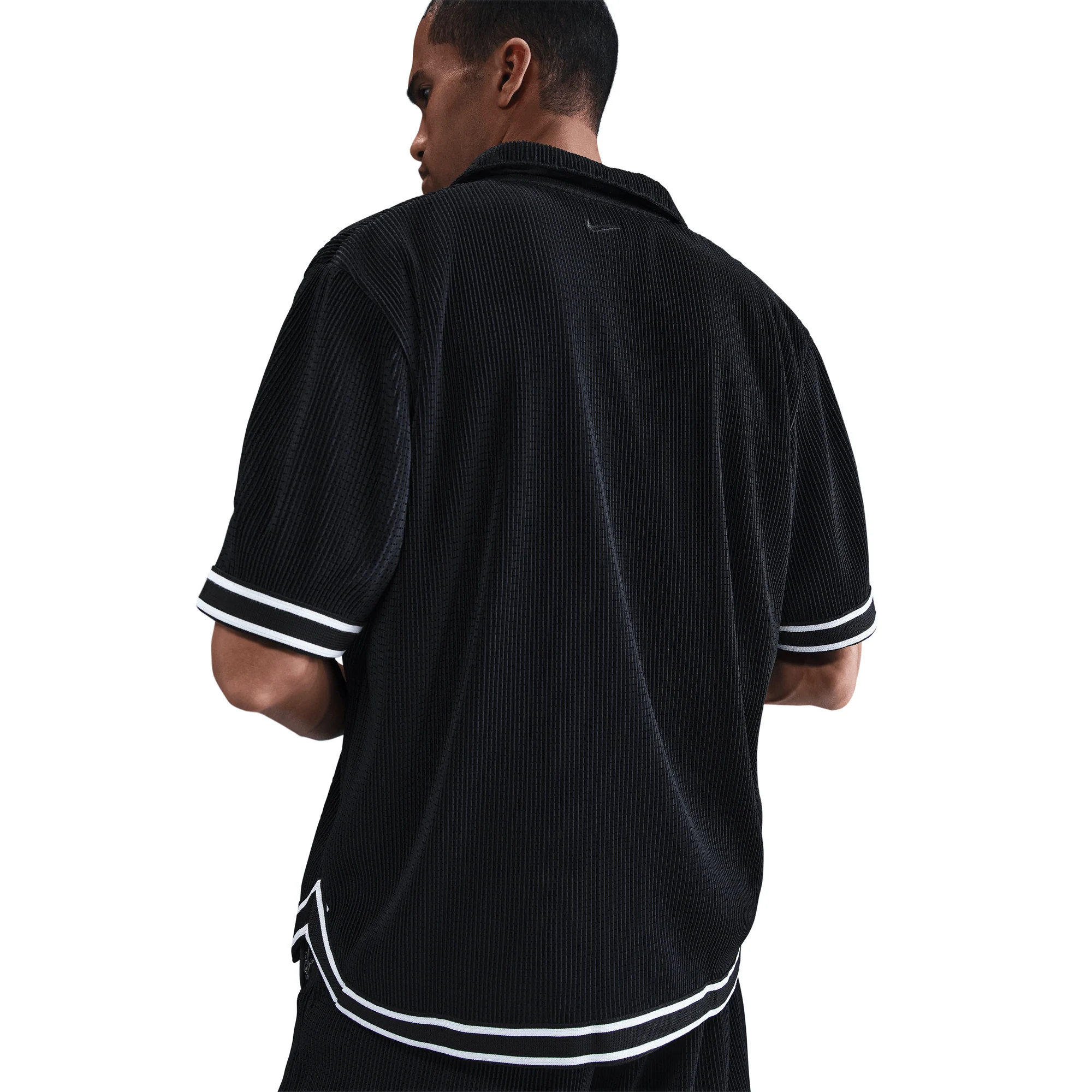 Nike What The Kobe Pleated S/S Top Black - Image 3