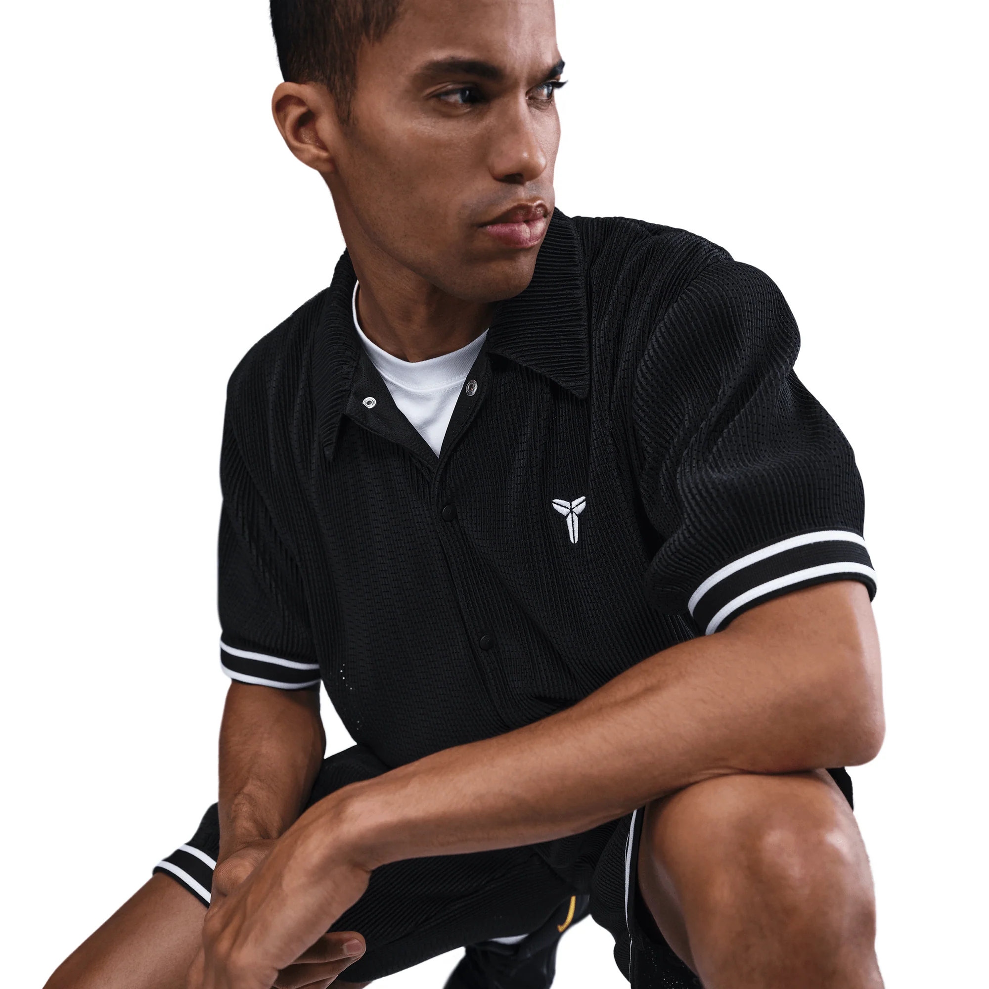 Nike What The Kobe Pleated S/S Top Black - Image 4