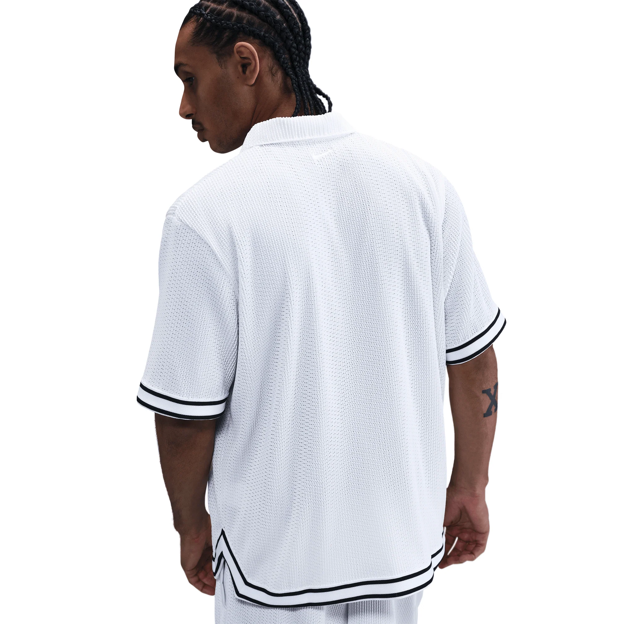 Nike What The Kobe Pleated S/S Top White - Image 3