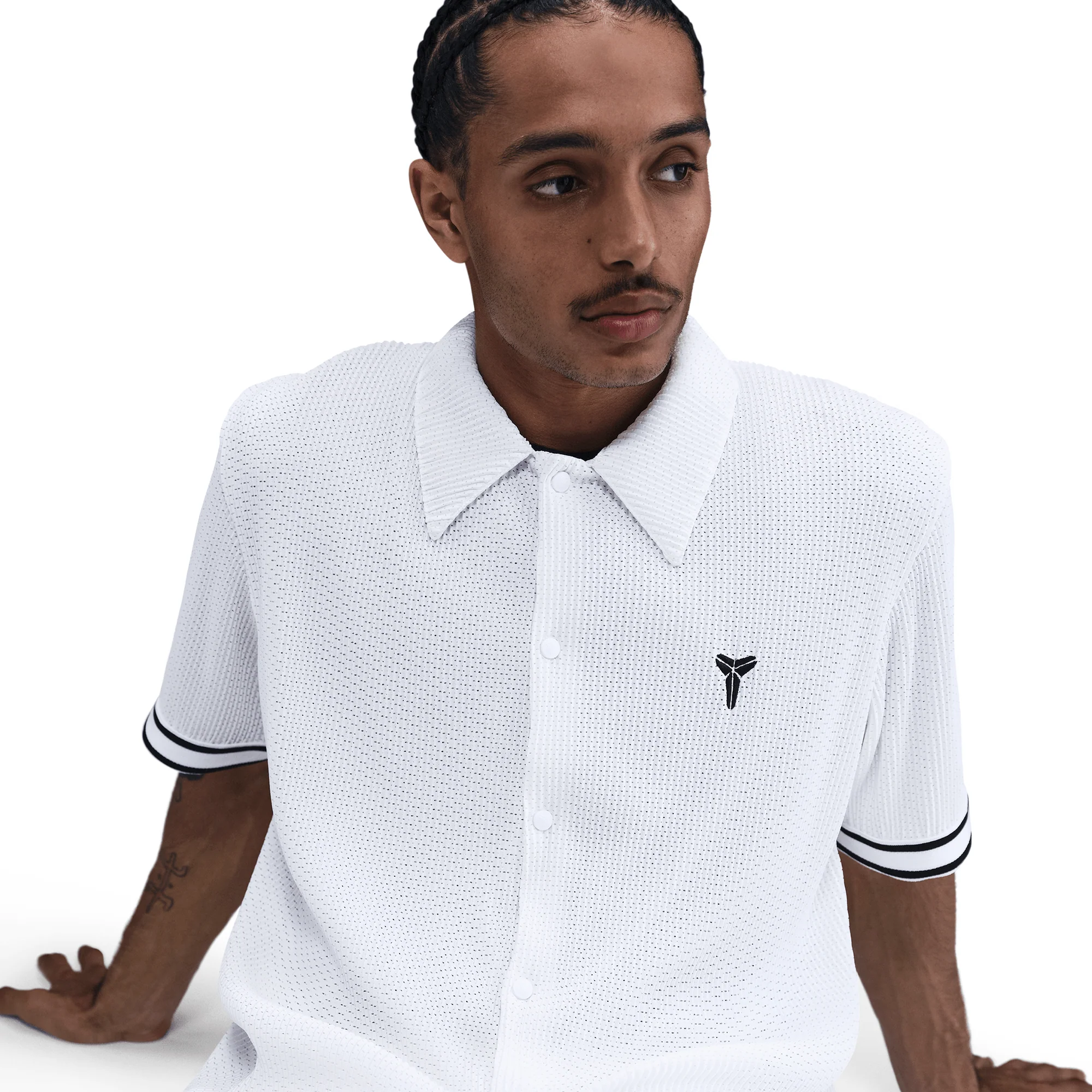 Nike What The Kobe Pleated S/S Top White - Image 4
