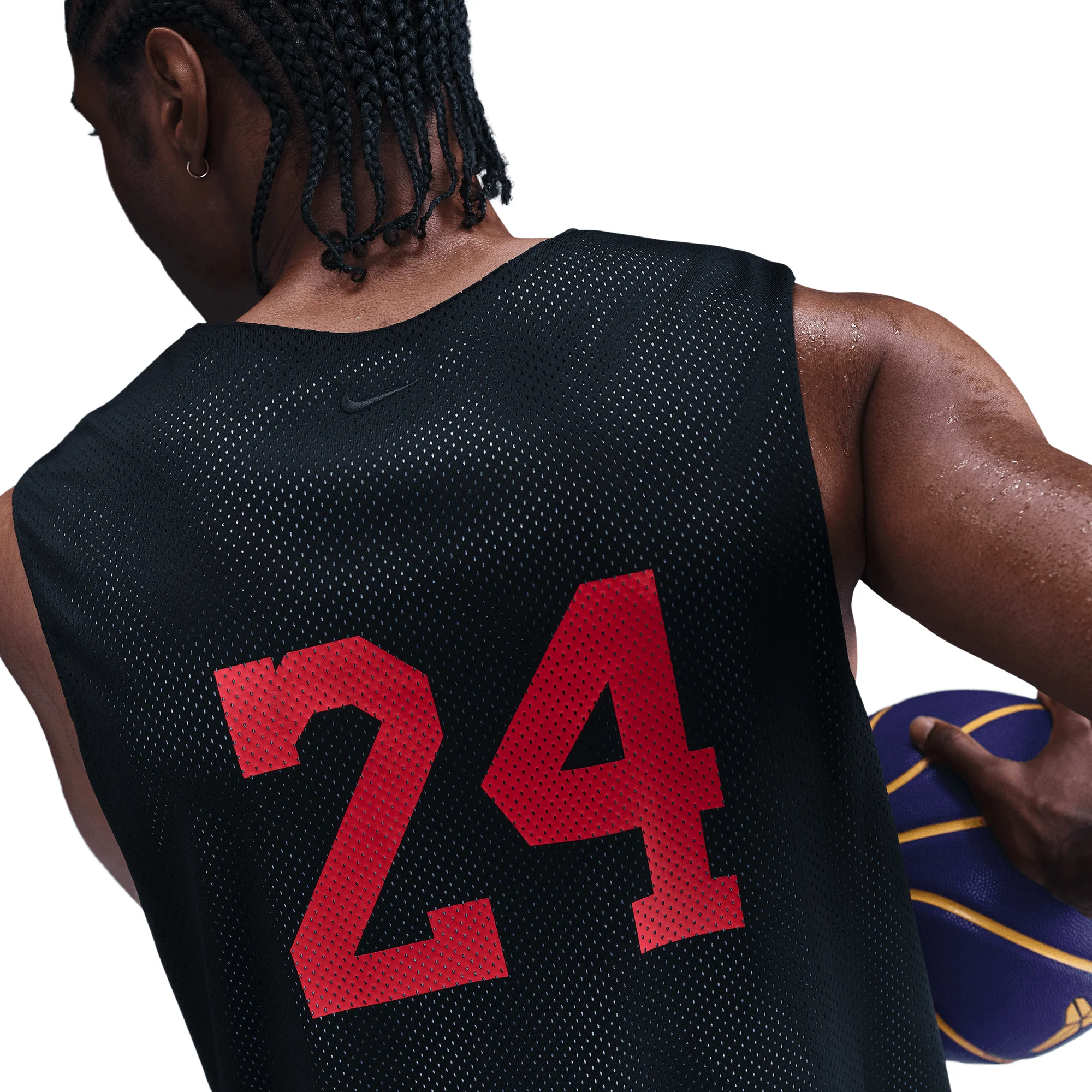 Nike What The Kobe Reversible Jersey Black/Bright Crimson - Image 4