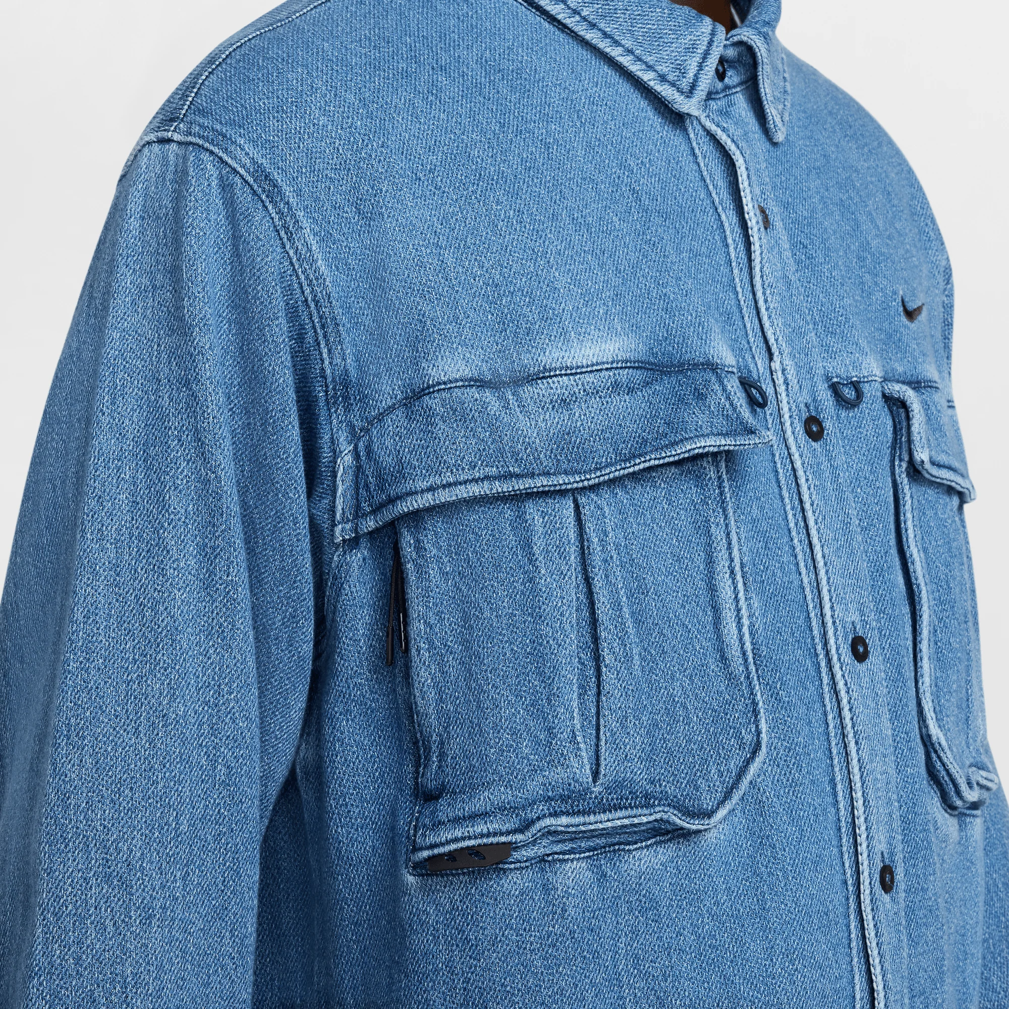 Nike x NOCTA Opal Lily Pad Denim Shirt Blue Denim - Image 6