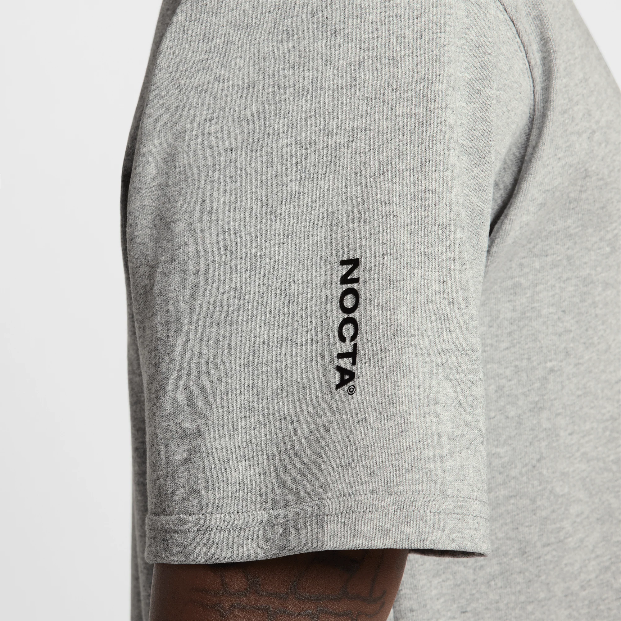 NOCTA T-Shirt Dark Grey Heather/Black - Image 3