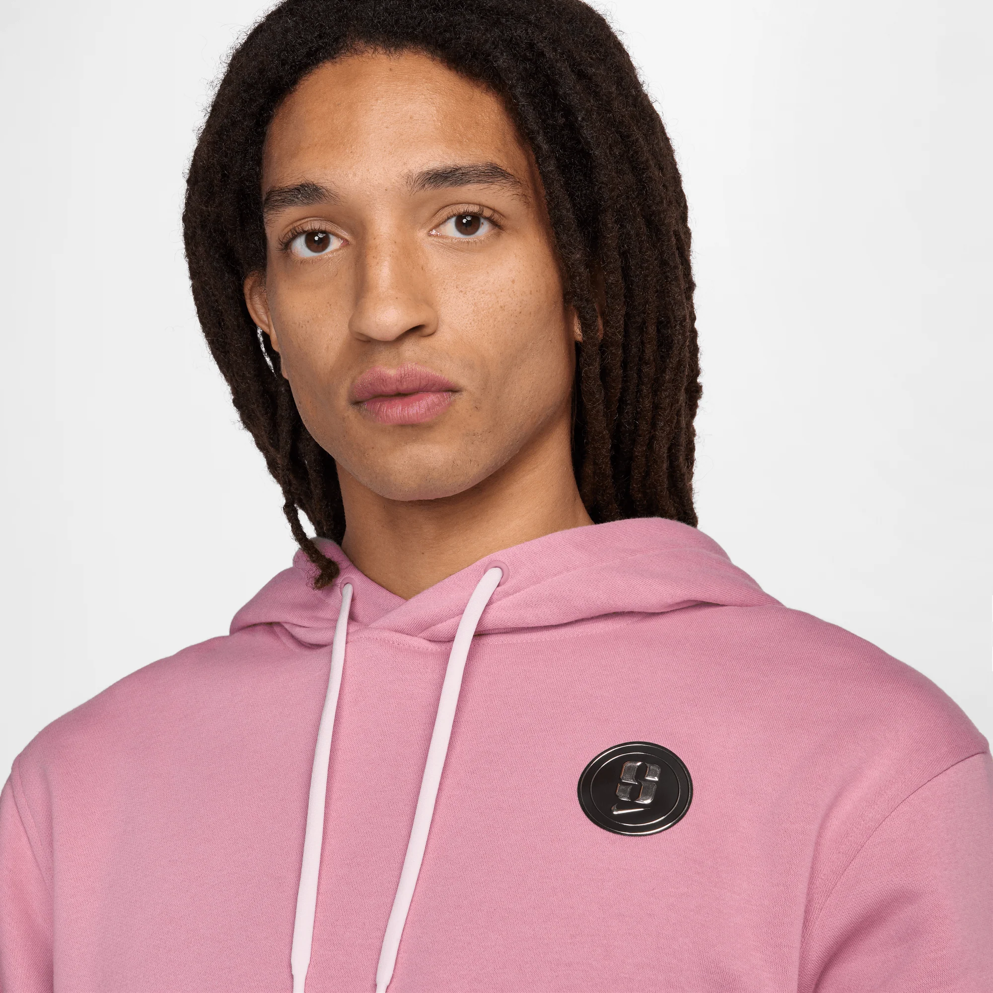 Sabrina Fleece Basketball Hoodie Elemental Pink/Pink Foam/Black - Image 3