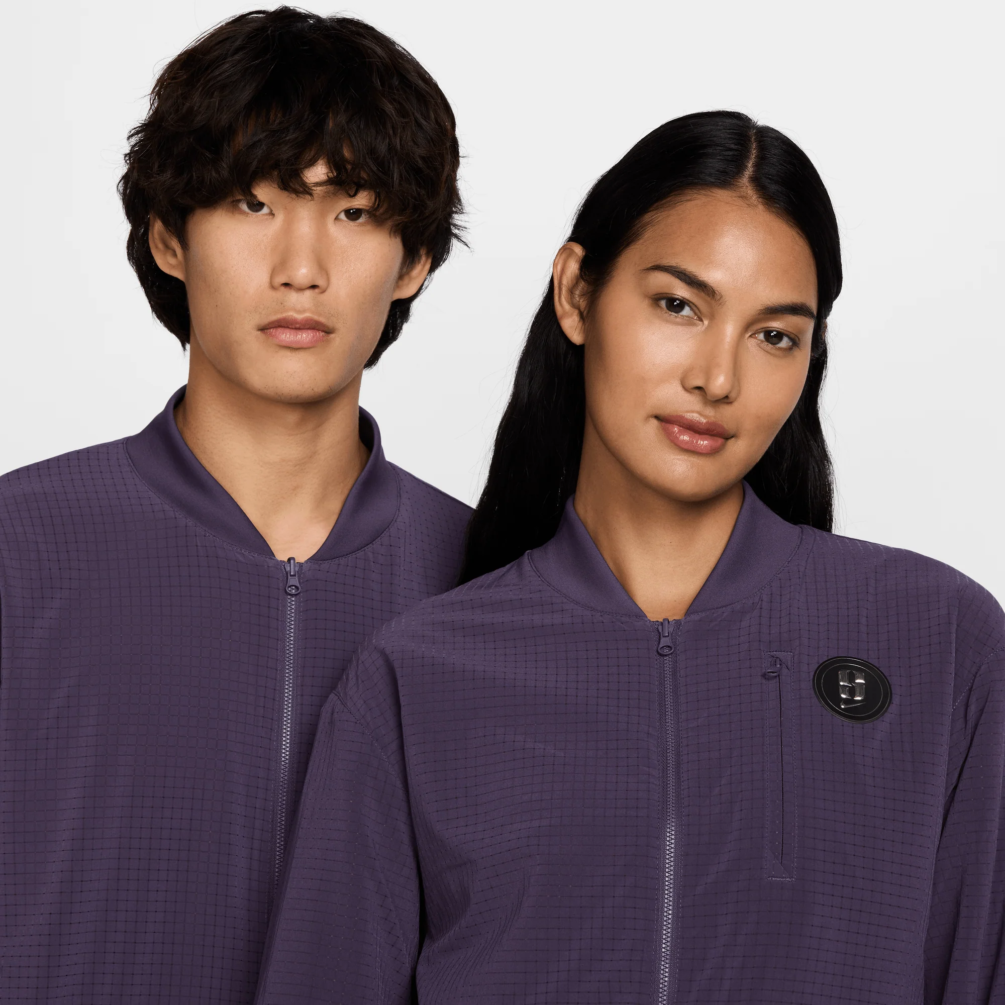 Sabrina Reversible Basketball Jacket Dark Raisin/Light Violet Ore/Washed Coral - Image 3