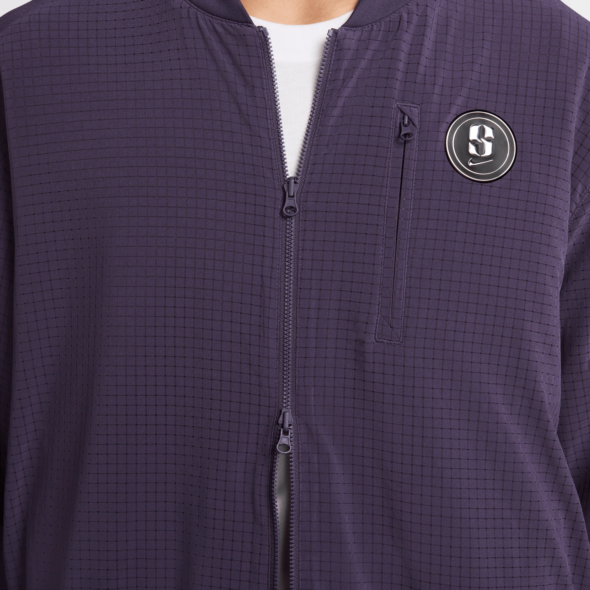 Sabrina Reversible Basketball Jacket Dark Raisin/Light Violet Ore/Washed Coral - Image 4