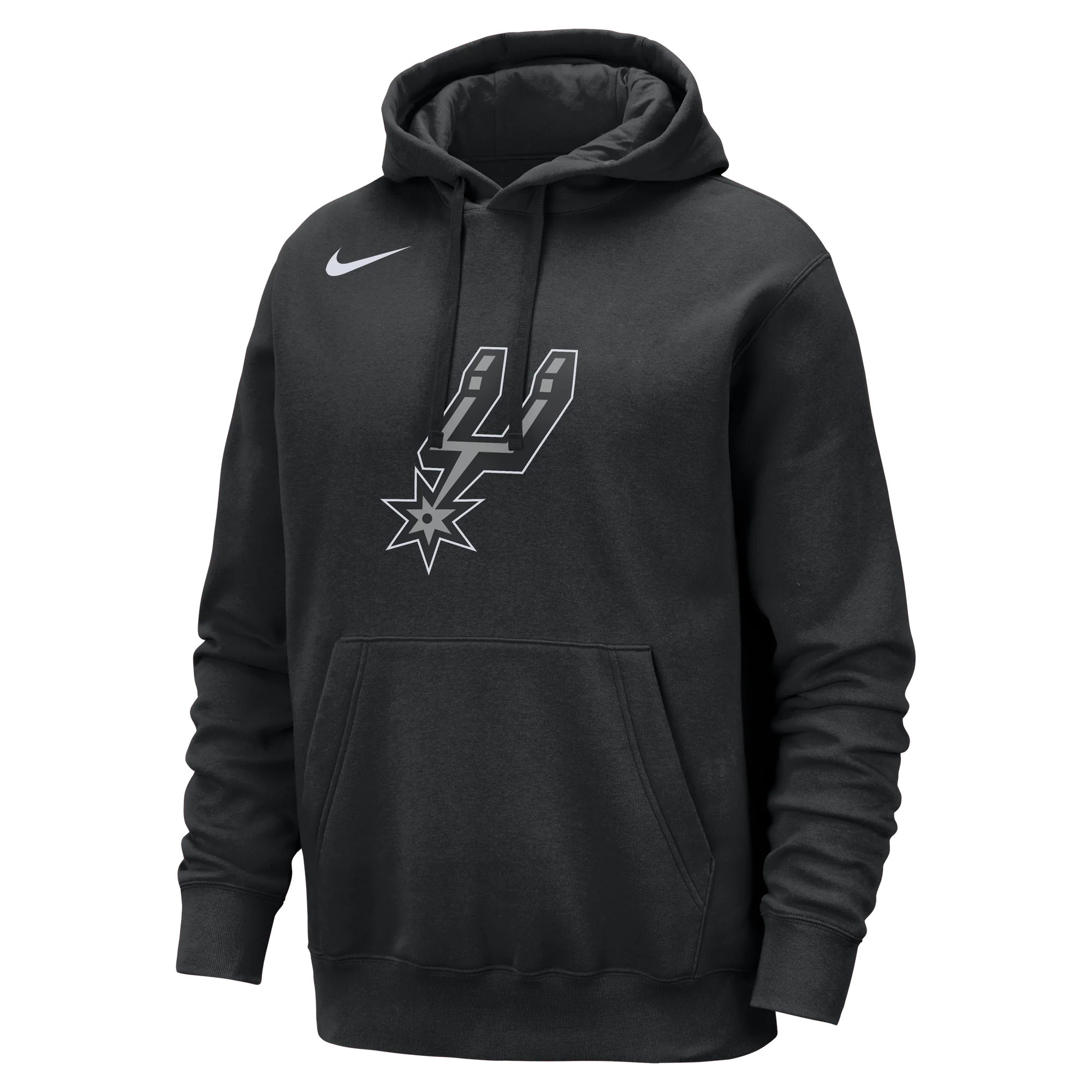 San Antonio Spurs Club Men's Nike NBA Pullover Hoodie Black - Image 2