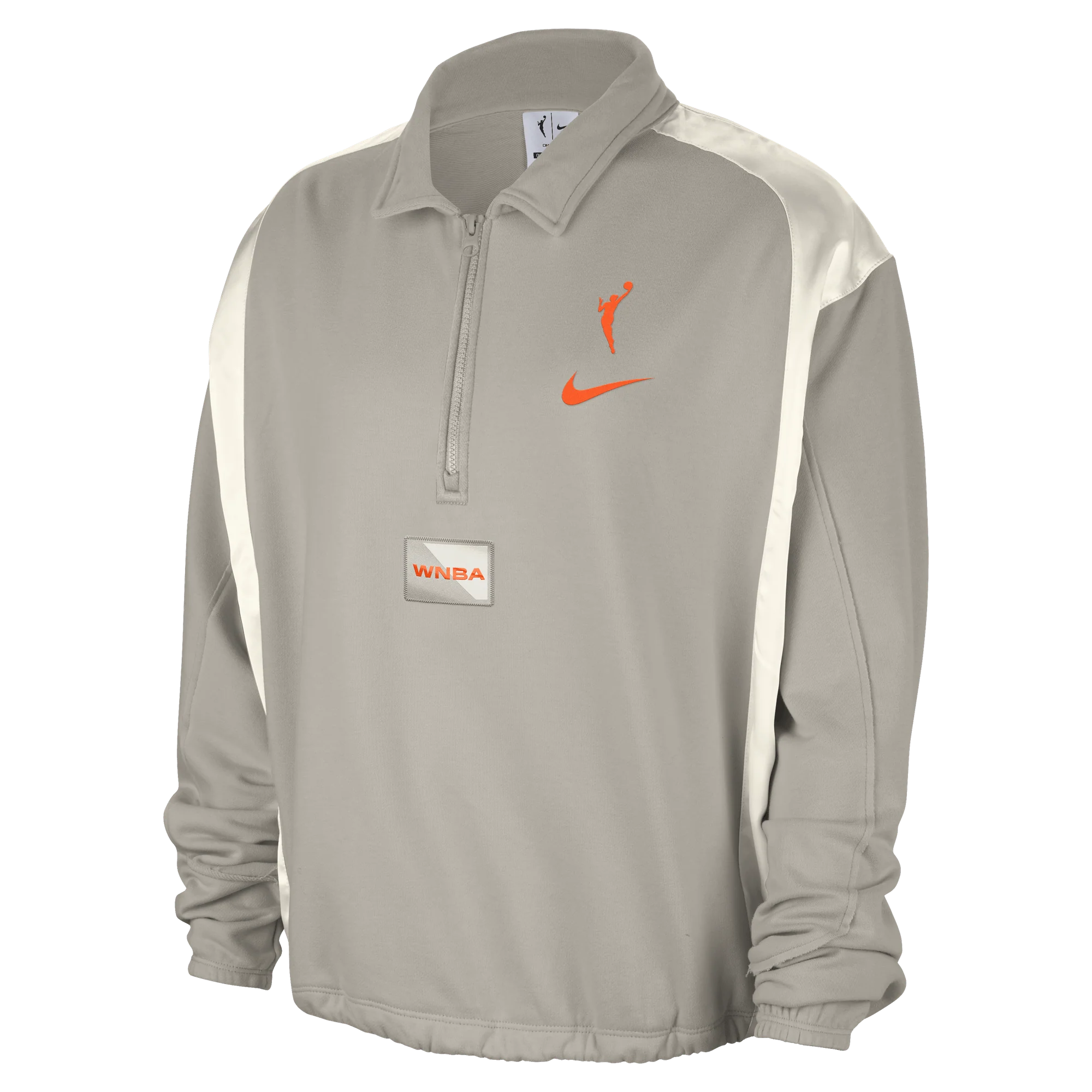 Team 13 Women's Nike WNBA Fleece Top College Grey/Phantom/Brilliant Orange - Image 3