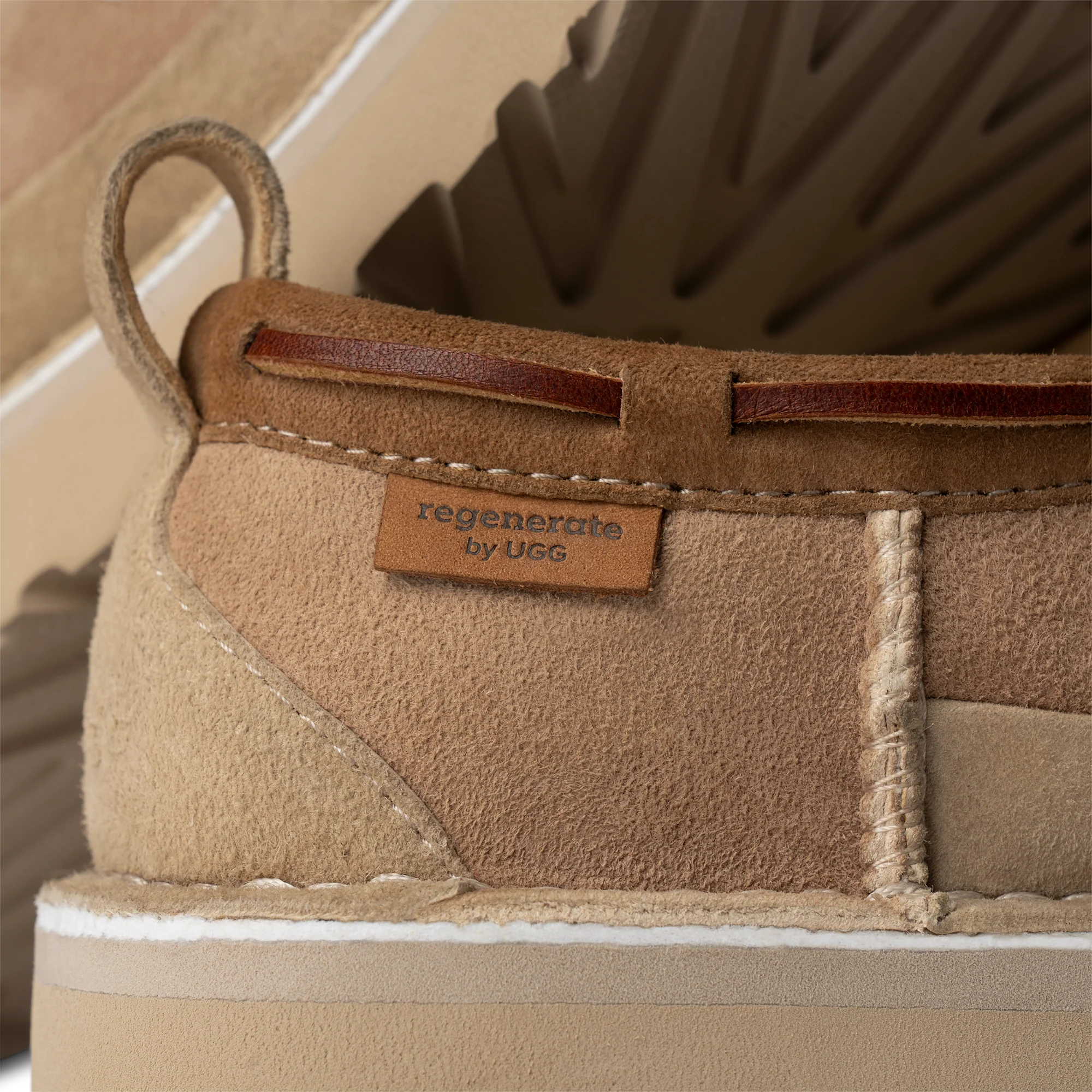 UGG Tasman Crafted Regenerate Slipper 'Sand' - Image 4
