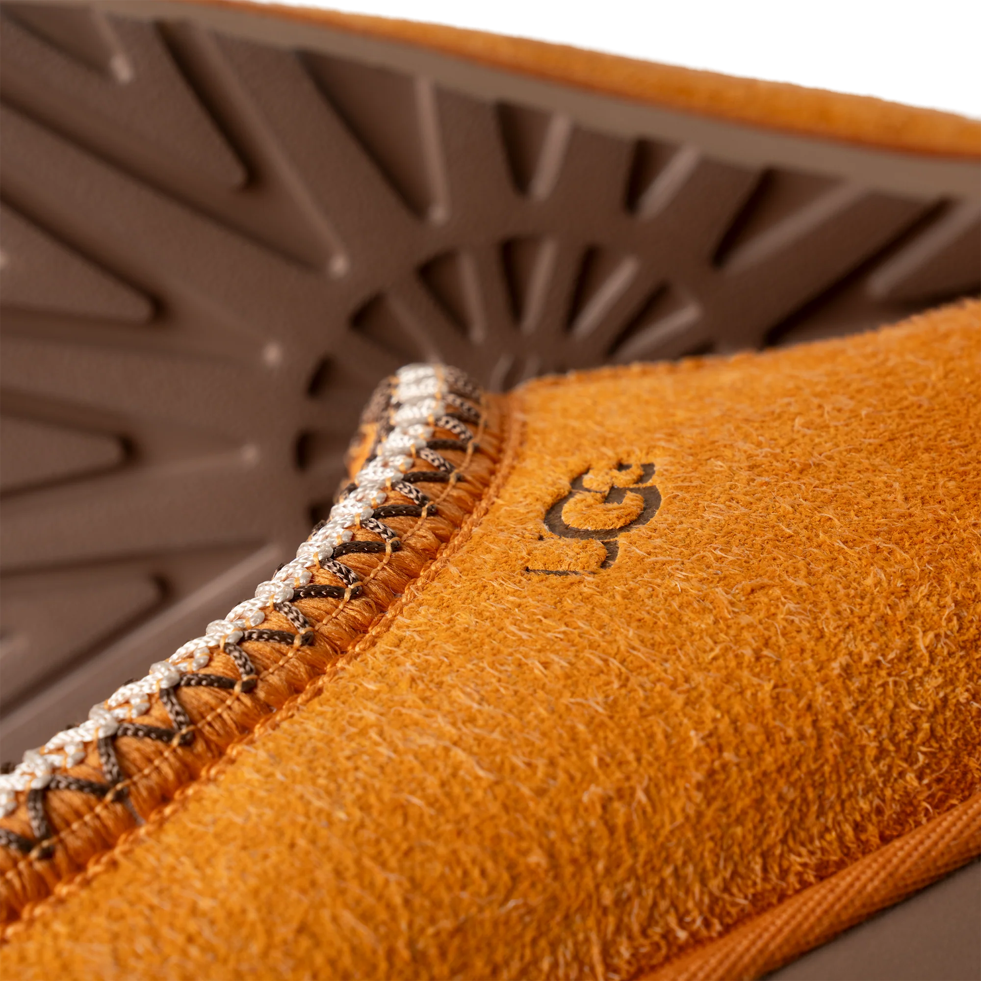 UGG Tasman Shaggy Suede Slipper Dark Apricot - Image 5