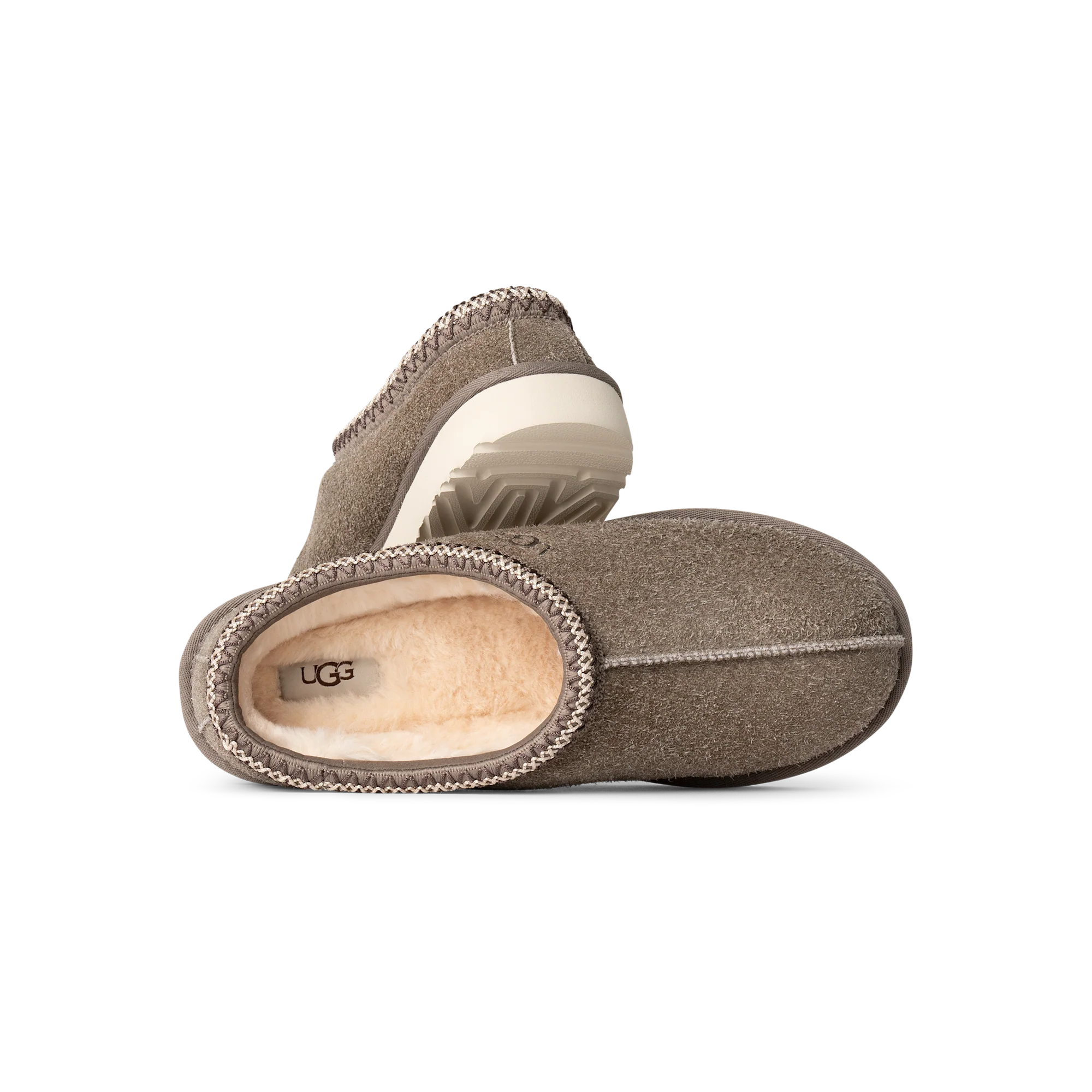 UGG Tasman Shaggy Suede Slipper Smoke Plume - Image 4