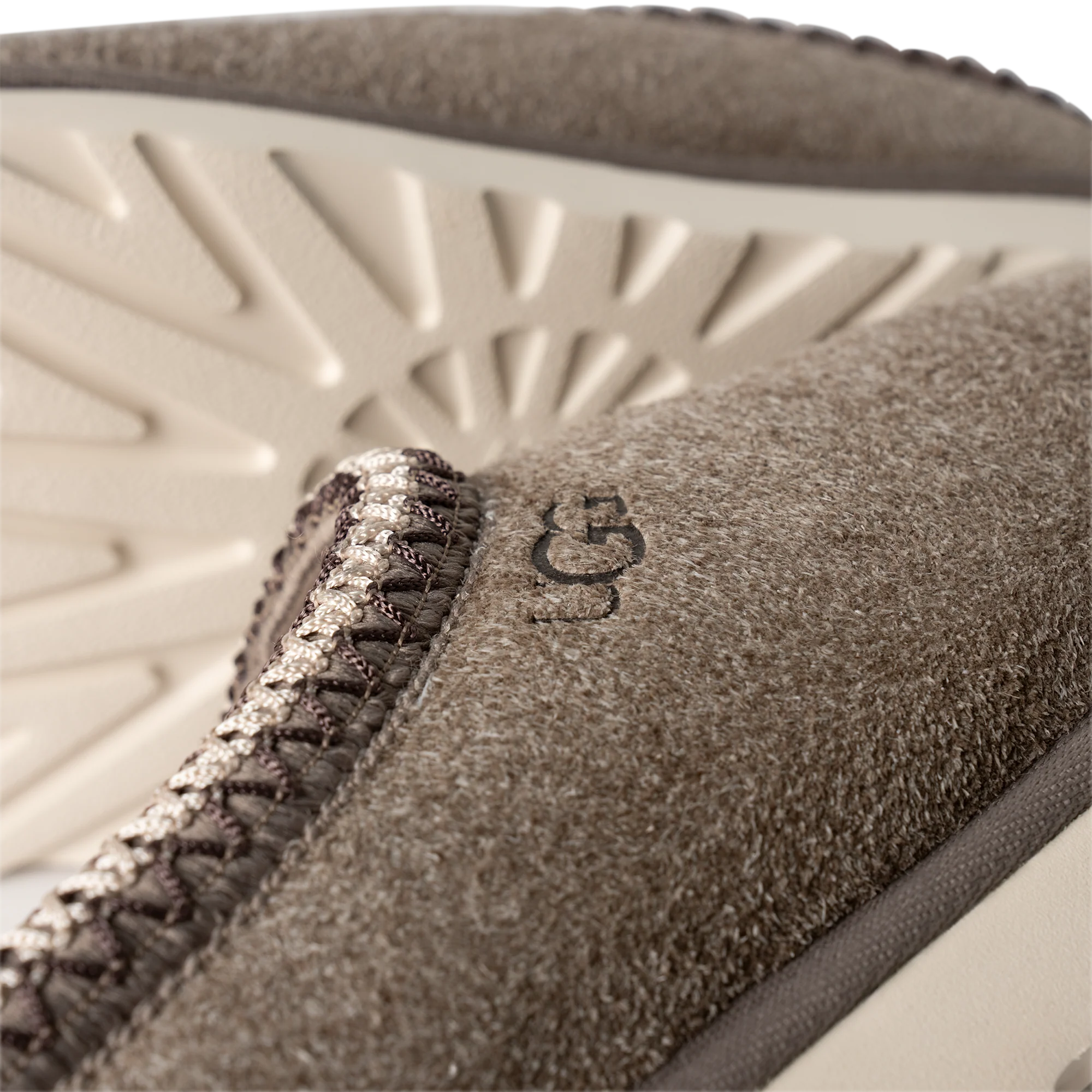 UGG Tasman Shaggy Suede Slipper Smoke Plume - Image 5